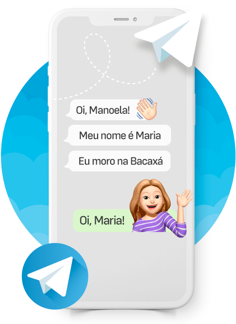 Imagem ilustrativa de um grupo no Telegram